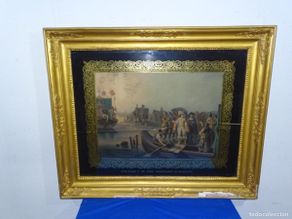 Arte: GRABADO JEAN PIERRE MARIE JAZET (1788-1971). CINQ-MARS DE THON PRISIONEROS DE RICHELIEU MARCO ÉPOCA